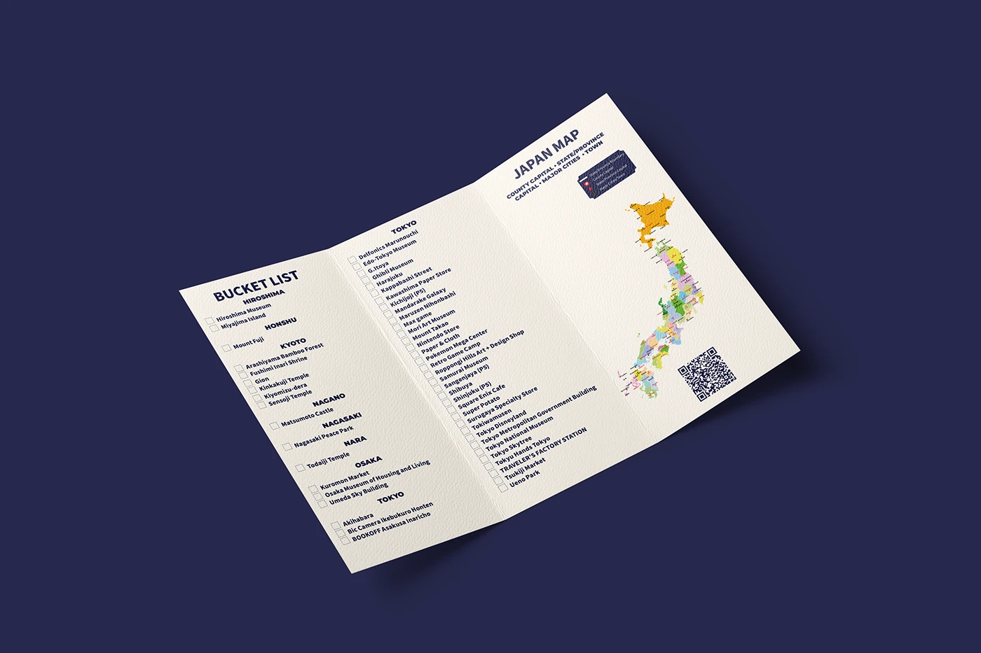 Trifold Brochure | JAPAN Travel Brochure: A Tourist's Guide